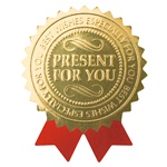 チェックリボン付ギフトシール-1