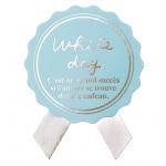 ホワイトデイシール：ミニハートブルー