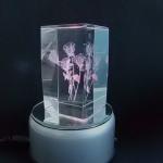クリスタル　内彫　3Ｄ置物