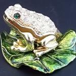 七宝焼ピルケース　親子カエル