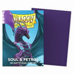 ドラゴンシールド スリーブ スタンダードサイズ マットデュアル ソウル&ペトロール AT-15070 (100枚入り)