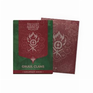 ドラゴンシールド ギルドパクトシリーズ Gruul Clans License Sleeves AT-16511 スタンダードサイズ (100枚入り)