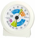 快適な生活の温度湿度目安がひと目で分かる。生活管理温・湿度計