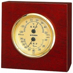 【木枠のロングセラー！】カスタム温度・湿度計