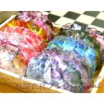 オーガンジー花柄　プチフリルポーチ