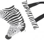 アニマルショッピングバッグ・シマウマ（緑）