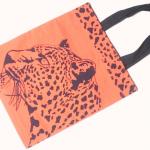 アニマルショッピングバッグ・ヒョウ（ベージュ）