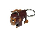 レザーキーホルダートリ