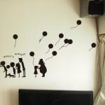 Shinzi Katoh Wall art（ステッカー）What's wrong? Lサイズ ブラック 