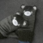 アニマルシリーズ　フワフワクマさんのミトン手袋