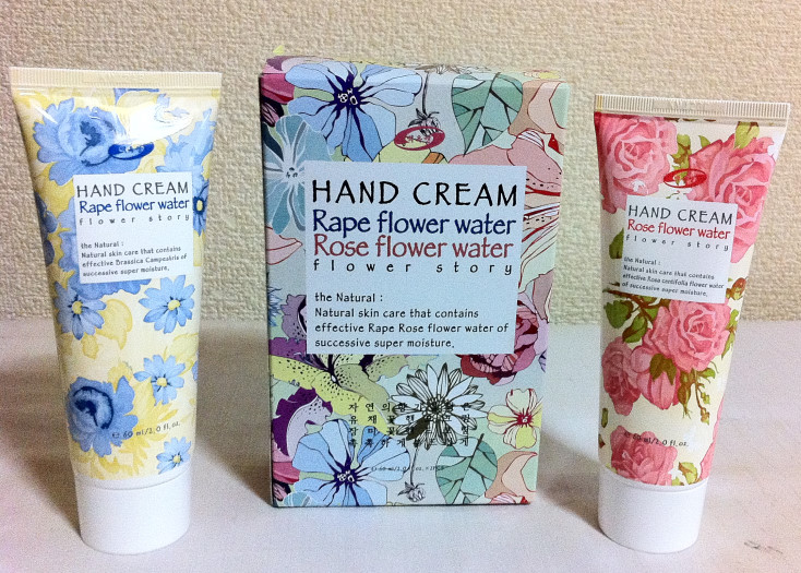 白玉生 菜の花ハンドクリーム,ローズハンドクリームフラワーストーリーセット（60gX2）