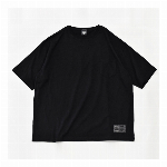 【325】ポケット付きTシャツ  リラックス オーバーサイズ カジュアル メンズ レディース ブラック
