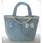 オリジナルトートバッグ（小リボン2個＋ラインストーン）