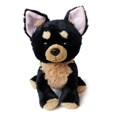 ブラックタン チワワ パピーぬいぐるみ プレミアムパピー チワワ ブラック&タン - （株）ベストエバージャパン