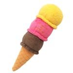 ペットのおもちゃ　3段アイスクリーム　オレンジ