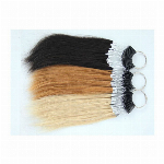 ヘアカラーチャート 人毛100％ お好みのカラーに染めてヘアカラー見本を作れます..