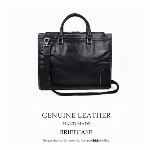 牛革 ショルダーバッグ ビジネス ブラック HM-06 メンズバッグ