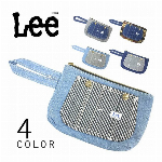 リー Lee デニム オーバーオール ポーチ S クラッチバッグ 小物入れ 化粧ポーチ 0420867