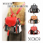 パッチワーク風で独創的な見た目がおしゃれ ミニリュックサック ショルダーバッグ SSA22 レディースバッグ