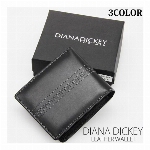 本革使用 ラウンドファスナー式長財布 ダイアナディッキー レザーステッチ DM-..