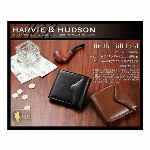 本革使用のラウンドファスナー式名刺入れメンズカードケース HA-1006 メンズ..