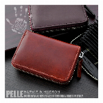 本革イタリアンレザー 三つ折コンパクト財布 HA-6001 メンズ財布