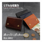 本革イタリアンレザー三つ折小銭アタッチメント財布 HA-6003 メンズ財布