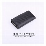 イタリア製カーボンレザー 名刺入れ カードケース ビジネス BTR-IC-007..