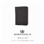 イタリア製カーボンレザー 多収納長財布 限定色 BTR-IC-019-1 メンズ..