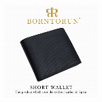スペイン製 カーボンレザー 二つ折り長財布 BTR-SC-102 メンズ財布