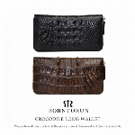 天然ワニ革 L字ファスナー 長財布 多収納 BTR-WA-004 メンズ財布