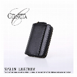 スペインレザー シンプル短財布 二つ折り CI-06 メンズ財布