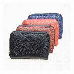 本革使用 ファスナーポケット付き 三つ折りキーケース 小銭入れにも MC-060..