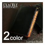 本革使用 縦型二つ折り財布 カードポケットL字ファスナー札入れ VH-3000 ..