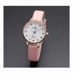 正規品AMORE DOLCE腕時計アモーレドルチェ AD18301-PGWH/PK ラウンド 革バンド レディース腕時計