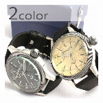 シンプル定番デザインにラインストーン シルバーメタルバンドのメンズウォッチ メン..