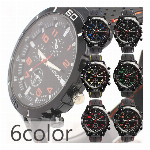 数量限定特価 オールステンレス腕時計 Troy Bros 防水 逆回転防止ベゼル..