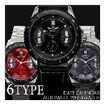 自動巻き腕時計 ATW020 無反射コーティングブルーガラス トリプルカレンダー..