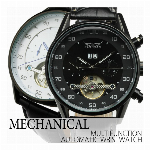 自動巻き腕時計 ATW034 ミリタリーテイスト スケルトン シンプル 機械式腕..