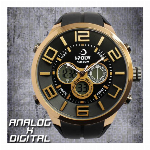 アナデジ デジアナ HPFS1508-BKGR アナログ&デジタル 防水 ダイバ..