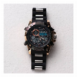 アナデジ HPFS612-BKBK アナログ&デジタル クロノグラフ 防水 ダイ..