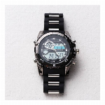 アナデジ HPFS612-YGBK アナログ&デジタル クロノグラフ 防水 ダイ..