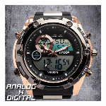 アナデジ デジアナ HPFS618A-BKBK アナログ&デジタル 防水 ダイバ..