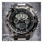 アナデジ デジアナ HPFS618A-BKYG アナログ&デジタル 防水 ダイバ..