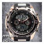 アナデジ デジアナ HPFS618B-BKBL アナログ&デジタル 防水 ダイバ..