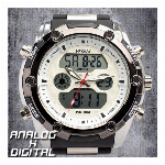 アナデジ デジアナ HPFS618B-BKPG アナログ&デジタル 防水 ダイバ..