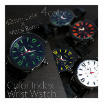 日付カレンダー 定番ミリタリ?デザイン 回転式ベゼルのメンズウォッチ ラバーベル..