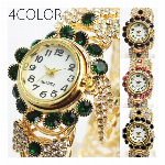 眩い存在感がひときわ目立つ ぱっと映えるゴールドチェーン バングルウォッチ SPST035 レディース腕時計