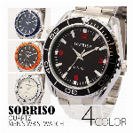 正規品SORRISOソリッソ 高級感漂うスクエアケース ローマ数字のシンプル上品..