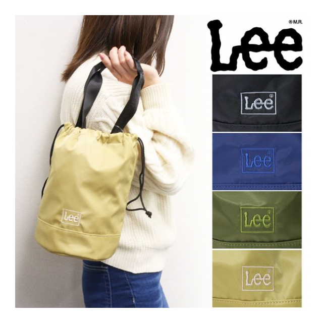 リー Lee 巾着バッグ 巾着カバン 巾着型 トートバッグ ドローストリングバッグ ナイロン 0425547